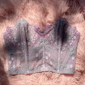 VS lavender lace corset